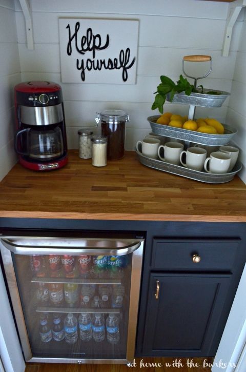 DIY Beverage Bar -At Home with The Barkers