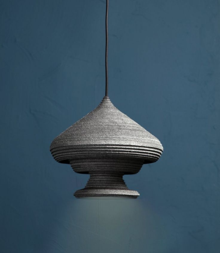 Siba Sahabi has designed a collection of felt lamps called Sherazade - #lighting