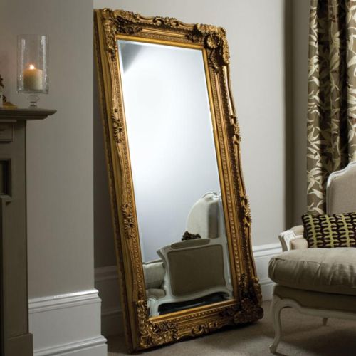 Full length Carved Gold Mirror : Beau Decor