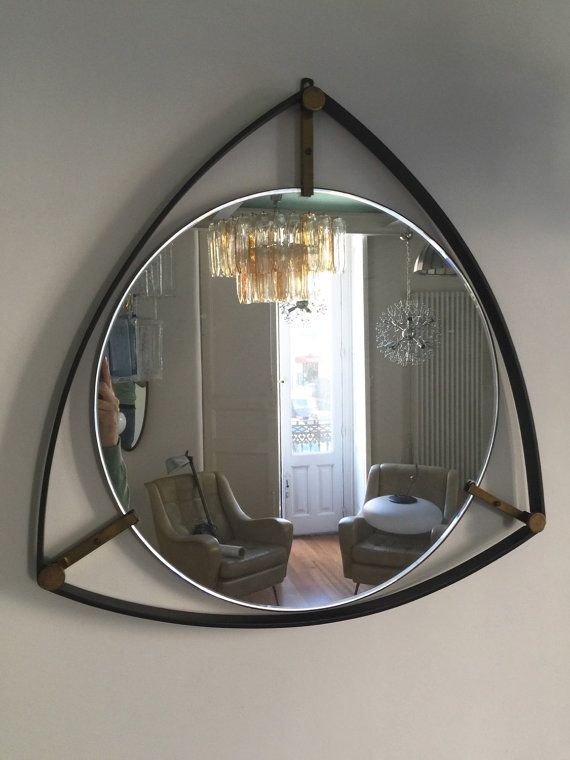 RESERVED pair of Italian vintage mirrors from 50s