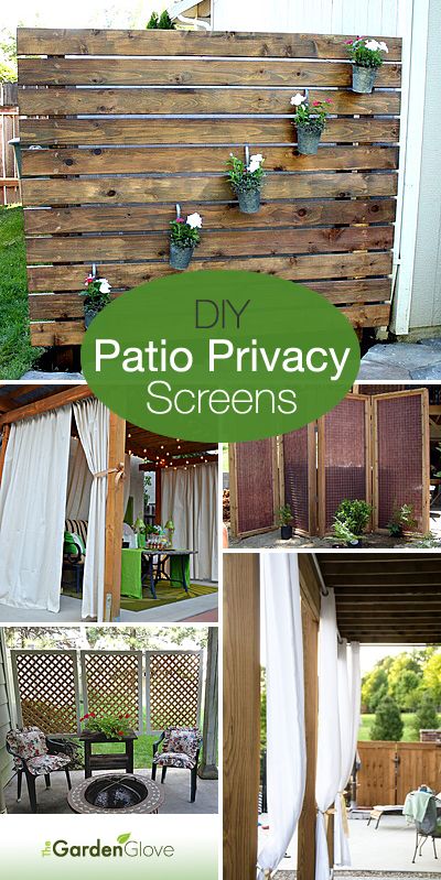 DIY Patio Privacy Screens