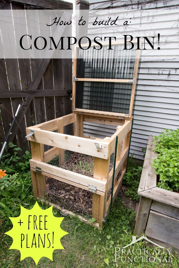 How To Build A DIY Compost Bin + Free Plans & Cut List!