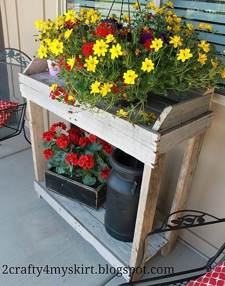 Potting Bench from Old Pallets