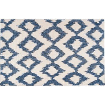 Check out this item at One Kings Lane! Kendall Flat-Weave Rug, Navy