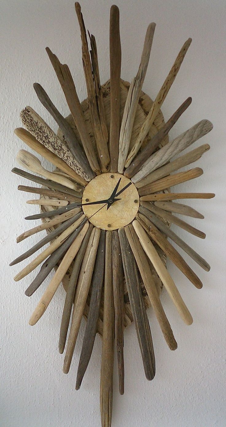 Driftwood and Boat Fibreglass face Clock