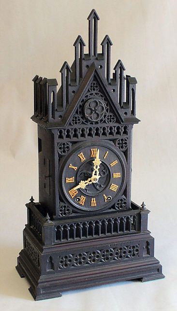 Large antique shelf cuckoo clock. Germany circa 1850