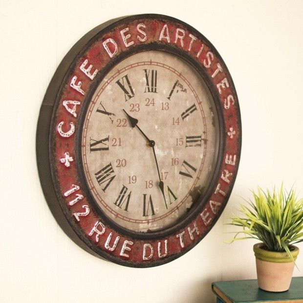 Cafe des Artistes Wall Clock