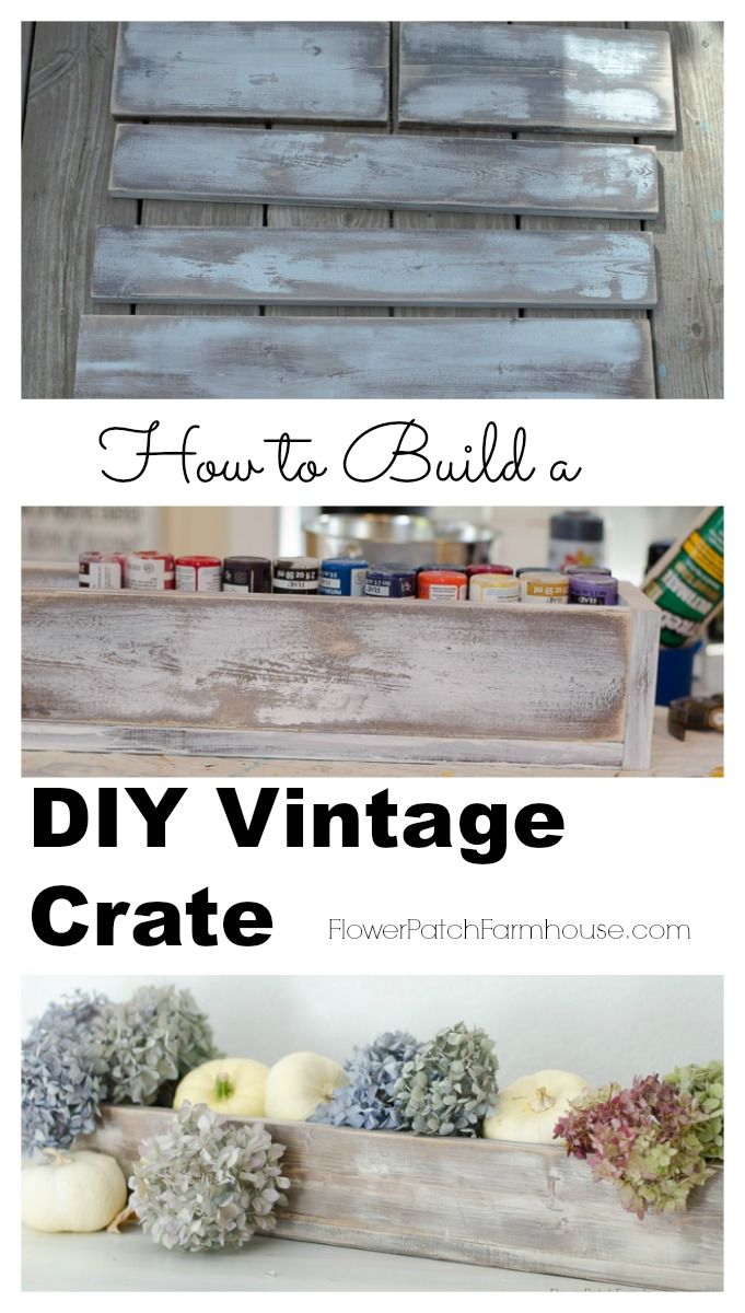 Build an Easy Rustic DIY wood crate box