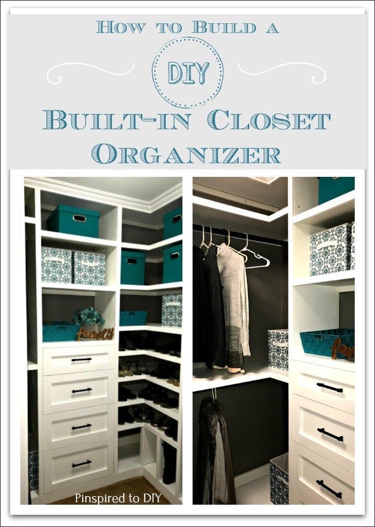 Decor DIY Inspiration: DIY Closet Organizer | Built-In Closet ...