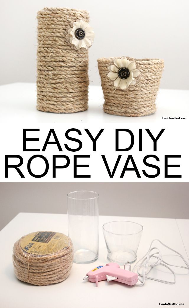 DIY Rope Vase Centerpiece