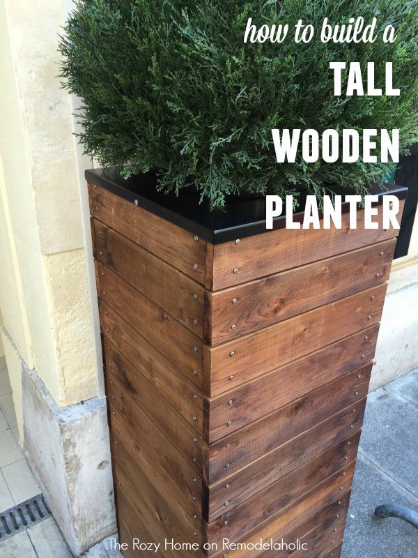 How to Build a Tall Wooden Planter