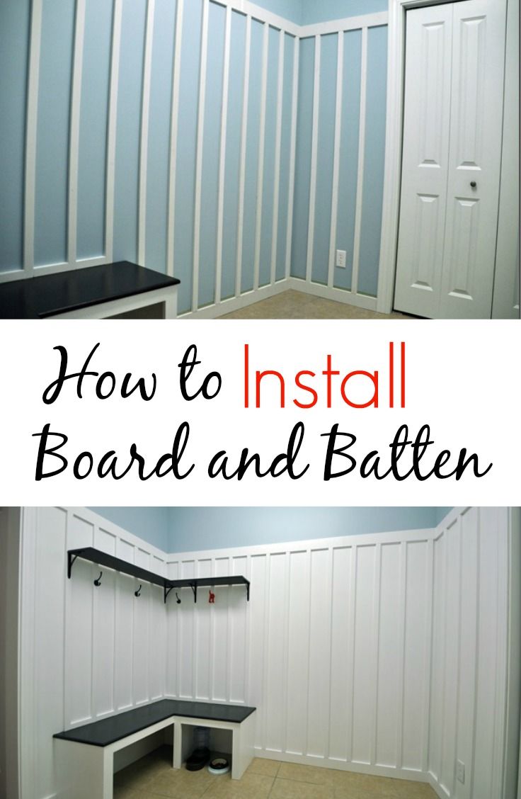 How to Install Board and Batten.  Great tips!