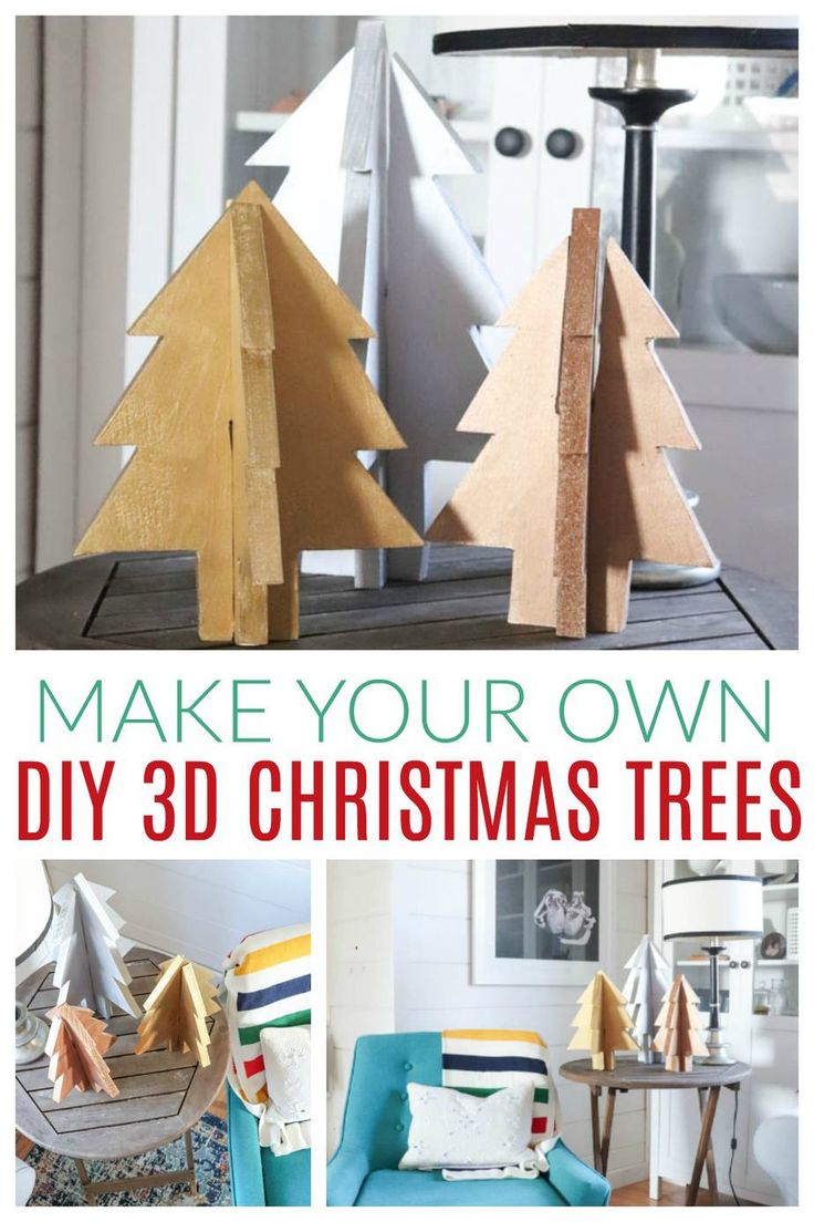 How to Make 3D Christmas Trees - DIY Passion
