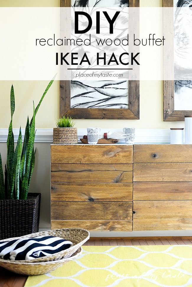 IKEA HACKS - DIY RECLAIMED WOOD BUFFET