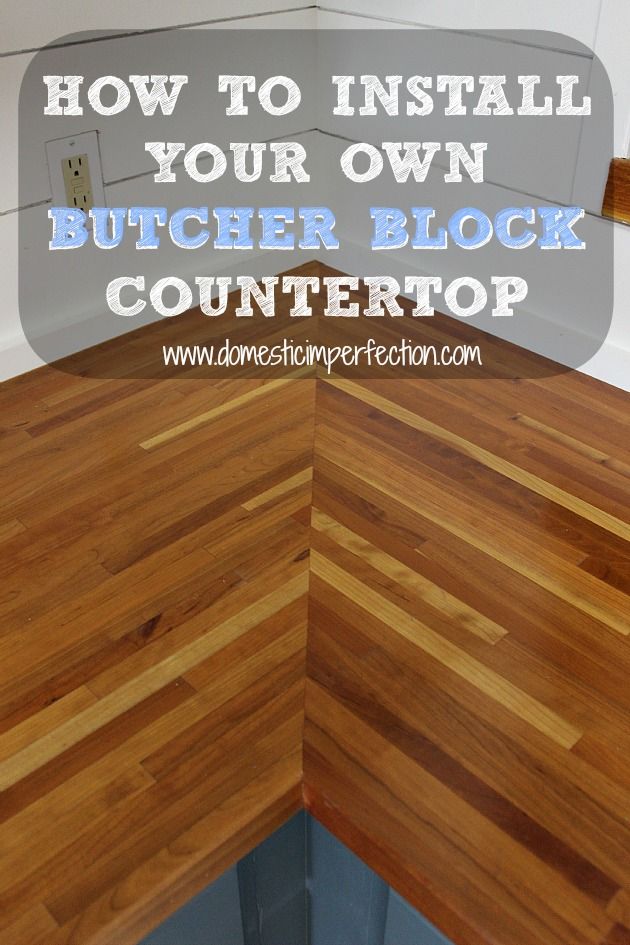 Installing Butcher Block Countertops