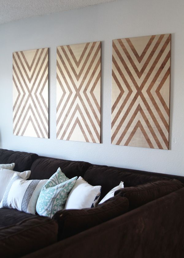 Oversized DIY Wall Art Made From Plywood - The Home Depot