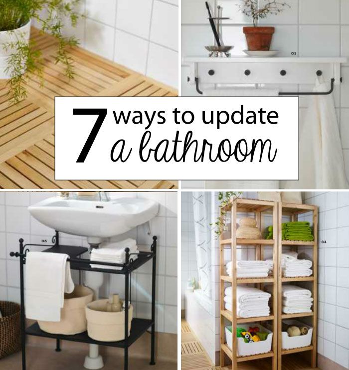 Is your bathroom needing a bit of a lift? Try these seven ways to update your ba...