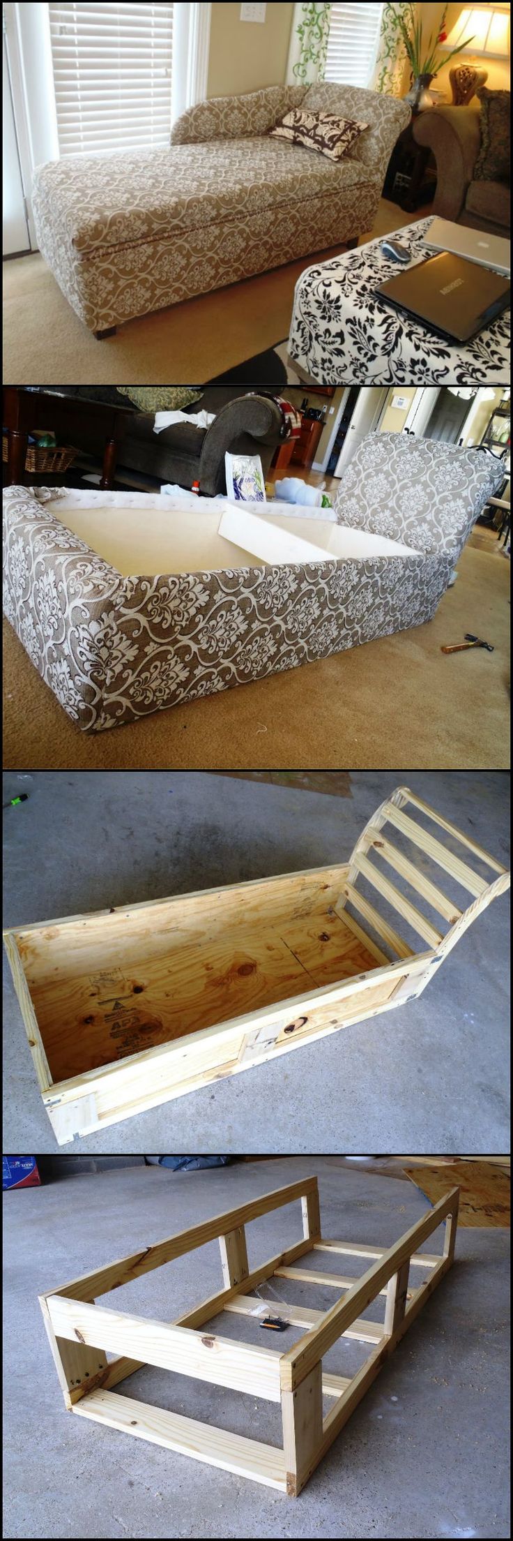 How To Build A Chaise Lounge With Extra Storage Space  theownerbuilderne...  We'...