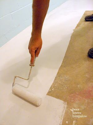 How to Paint a Cement Floor- might be handy for the storage room in the basement...