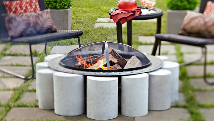 Movable Concrete Fire Pit - Incorporate a freestanding fire pit into your patio ...