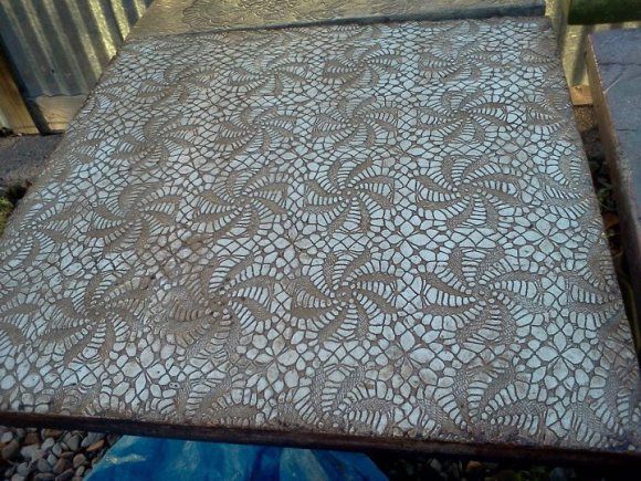 Patterned Concrete Tables | Make: