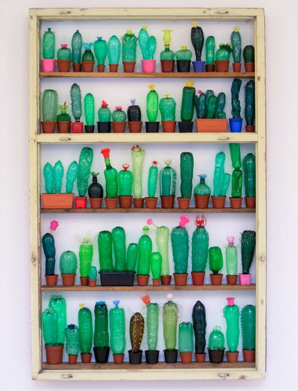 Sculptures Made from Repurposed PET Plastic Bottles