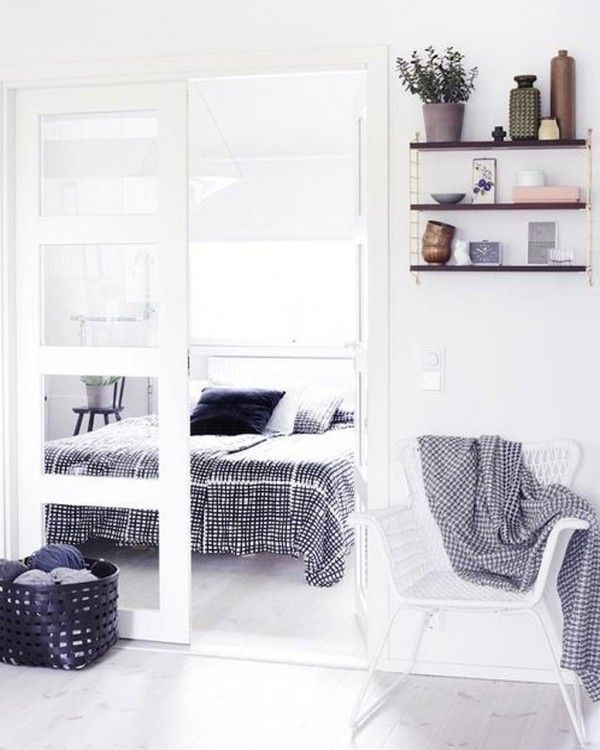 White Scandinavian Bedroom Design