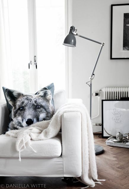 cozy living room, photo print cushion