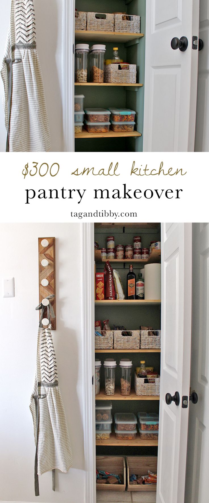 A Clever Kitchen Pantry Makeover for $300 — Tag & Tibby Design