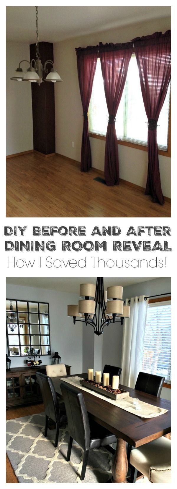 Dining Room Makeover {Before and After}