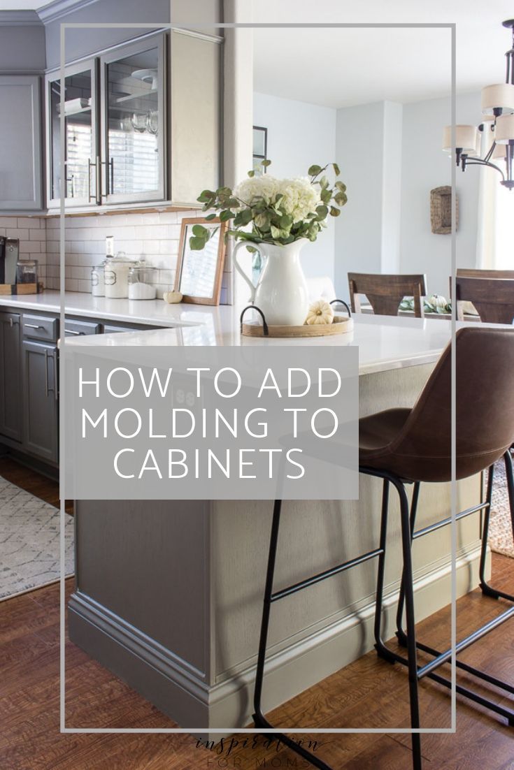 How to Add Molding to Cabinets For a Gorgeous Finish