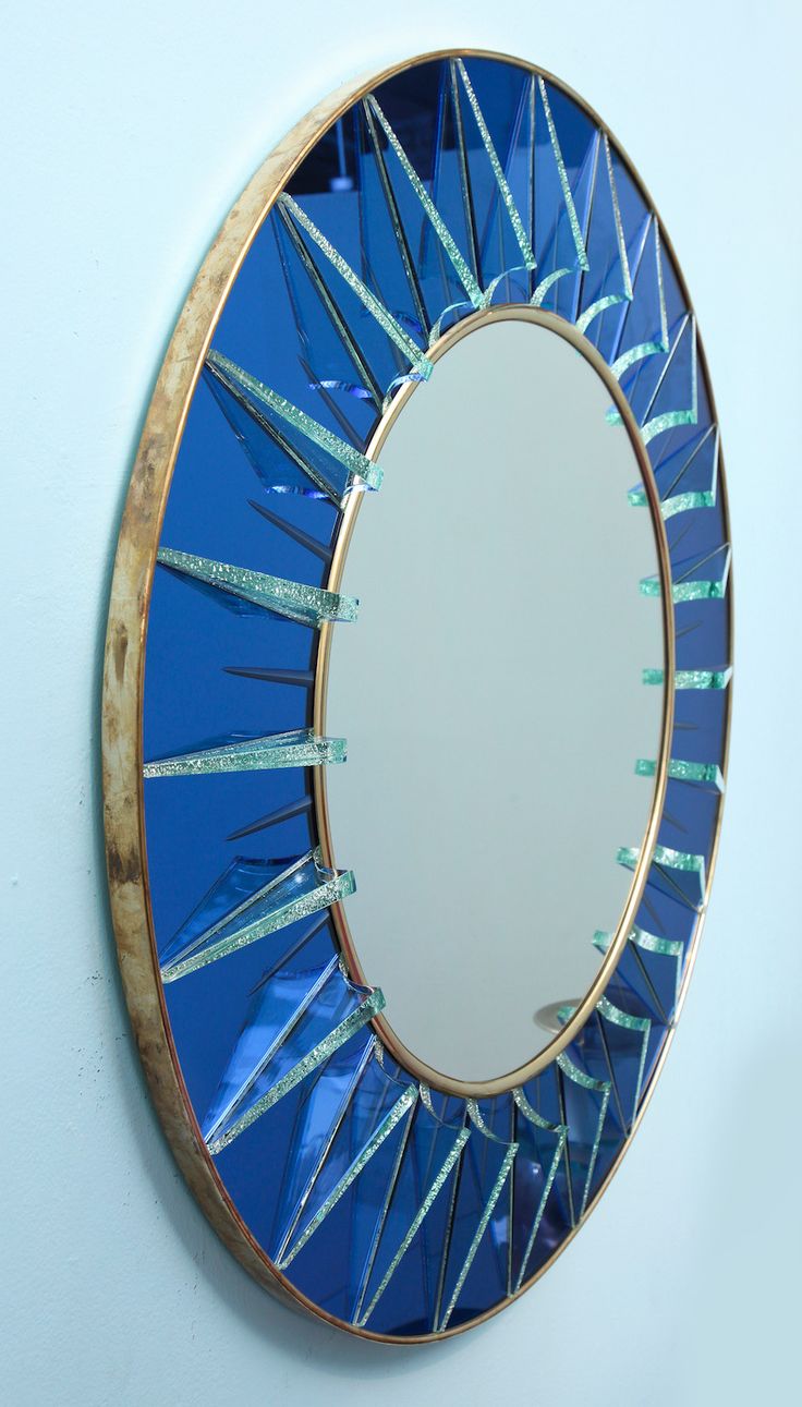 Studio-Built Sculptural Mirror by Ghiro Studio | From a unique collection of ant...