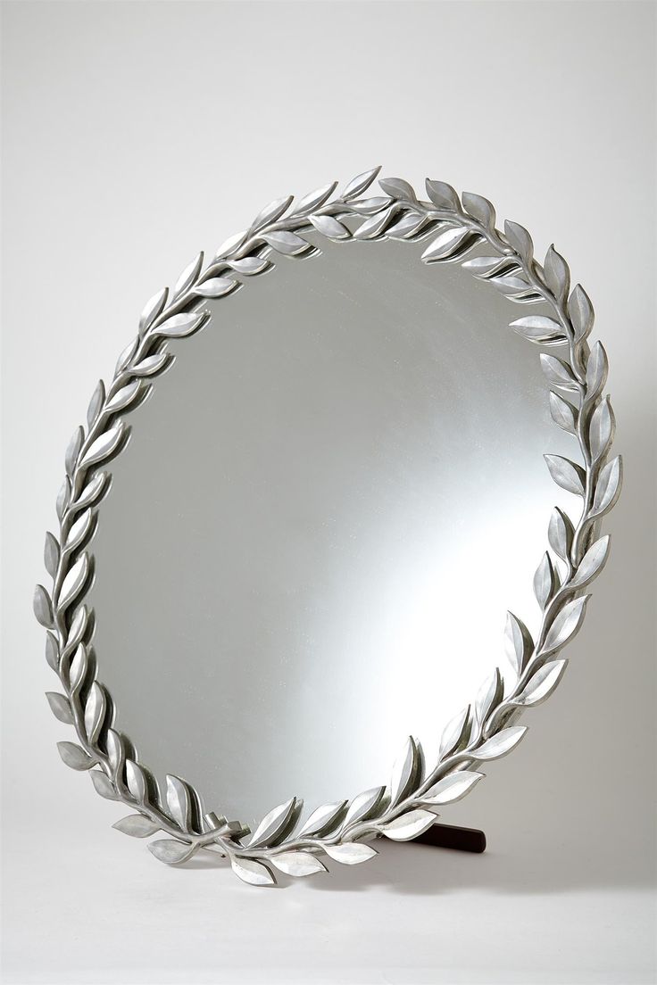 estrid ericson for svenskt tenn pewter + mahogany table mirror | 1930s | #vintag...