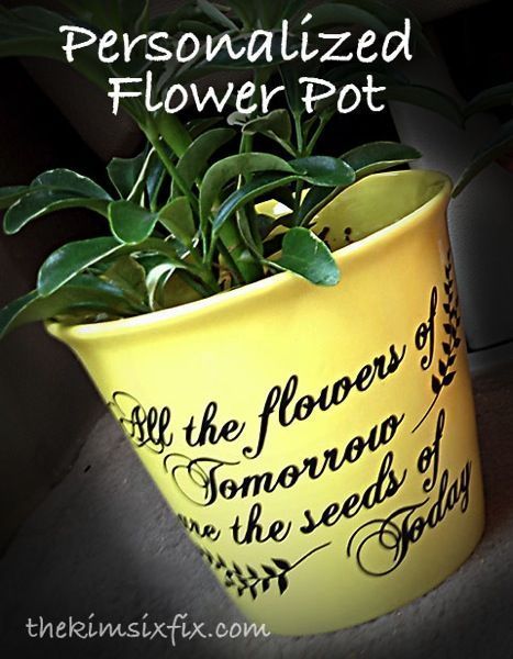 Personalized Flower Pot (Teacher or Mother's Day Gift)