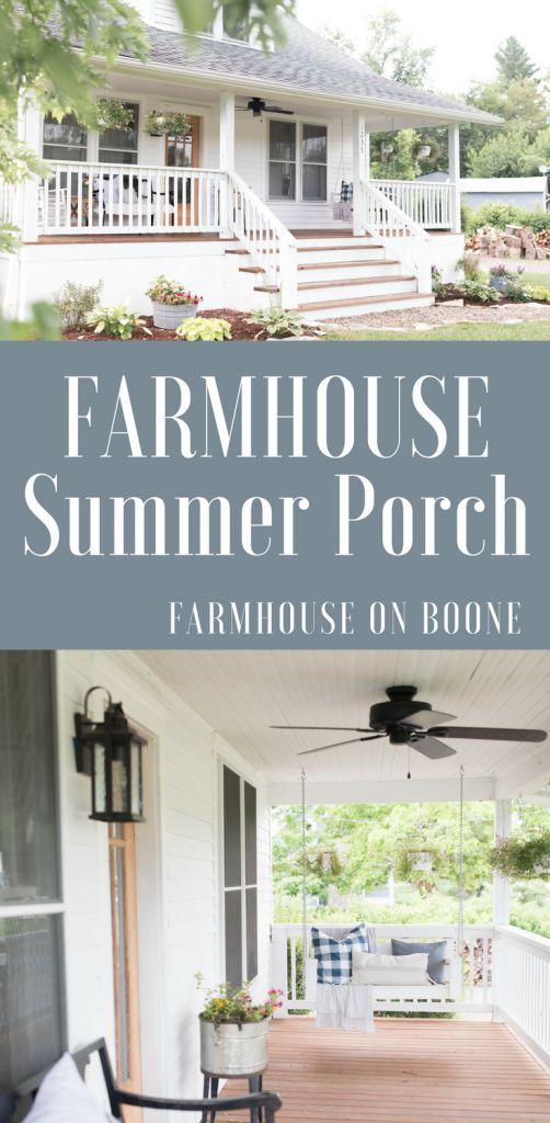 Summer Farmhouse Front Porch