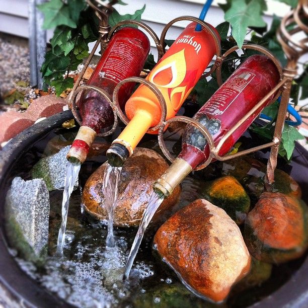 Wonder if I could rig up a wine bottle fountain.
