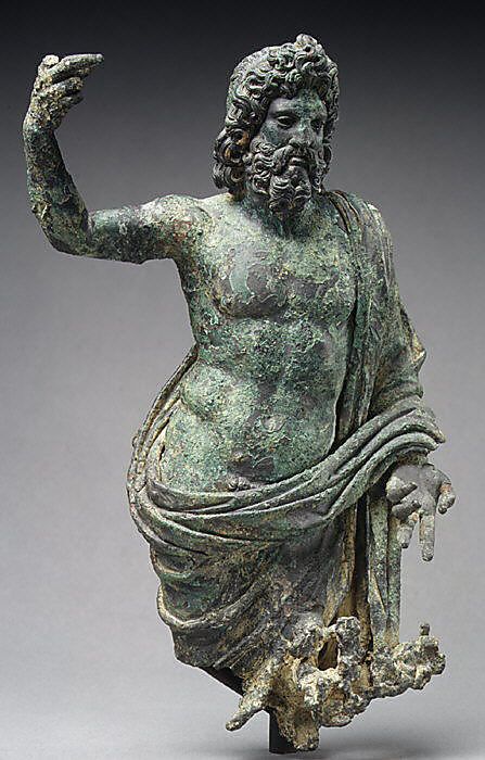 Bronze statuette of Jupiter. Period: Mid-Imperial. Date: 2nd half of 2nd century...