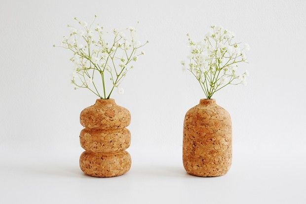 Petite Cork Vases par Melanie Abrantes pour Of A Kind