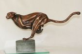 'Touching Distance (Sprinting Cheetah statue)' by Mary Staffiere