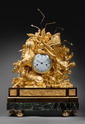Claude Galle An Empire figural clock representing the fall of Phaeton,by Claude ...