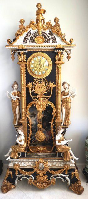 Porcelain and Bronze Clock