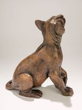 'Lion Cub (Little Bronze Lion Cub statuette figurine)' by Nick Mackman