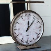 Vintage Style Hardware Scale Clock