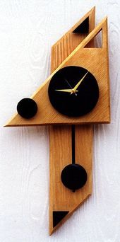 modern geometric wall clock: