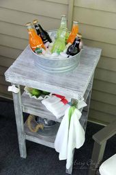 DIY Beverage Station Tutorial (perfect for outdoor entertaining!)