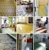 10 Stenciled & Painted DIY Floors That Make It Work!
