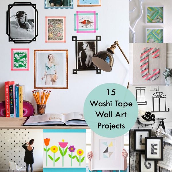15 Unique Washi Tape Wall Art Projects - Washi Tape Crafts