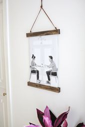 DIY Poster Hanger - A Beautiful Mess