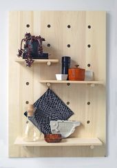 DIY Project Idea: How to Make a Modern Pegboard Shelving System
