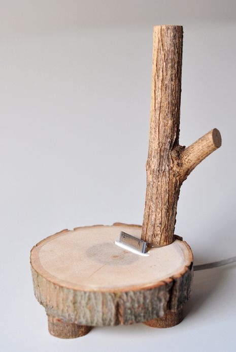 How To: Make a Tree Branch iPod Dock